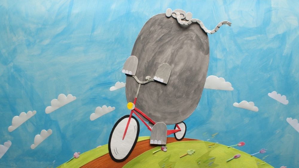 Kino: Slon kolesari po svetu (otroški animirani filmi)