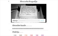 Slovenska biografija